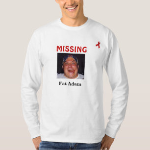 Fette lange Hülse des Adams der Männer T-Shirt