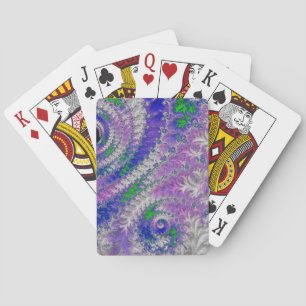 Fette Lebendige Farbige Verrückte Trippy-Fraktal-S Spielkarten