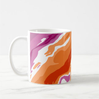 Fette Lesbische Stolz Gossene Malerei Abstract Kaffeetasse
