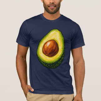 Fette malerische Avocado-T-Shirt-Gestaltung T-Shirt