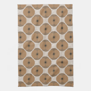 Fette minimalistische Mohnblume texturierte floral Geschirrtuch