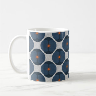 Fette minimalistische Mohnblume Texturierte Floral Kaffeetasse