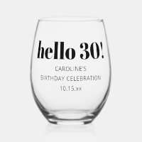 Fette moderne Typografie zum 30. Geburtstag - indi