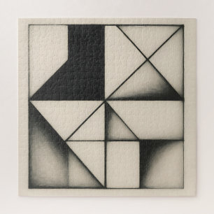 Fette monochrome geometrische Formen