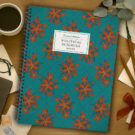 Fette Moody Vintage Florals-Strukturiert-Individue Notizbuch