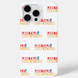 Fette Motivationszitate – Weniger reden, mehr hand Case-Mate iPhone Hülle