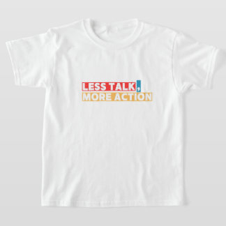 Fette Motivationszitate – Weniger reden, mehr hand T-Shirt