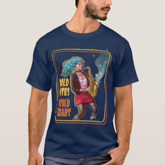 Fette Noten, Wildes Herz – Saxophon-Mädchen T-Shirt
