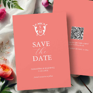 Fette Orange Save The Date Hochzeitseinladungen