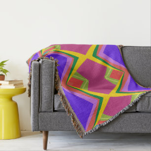 Fette Orchidee und goldene abstrakte retrogeometri Decke