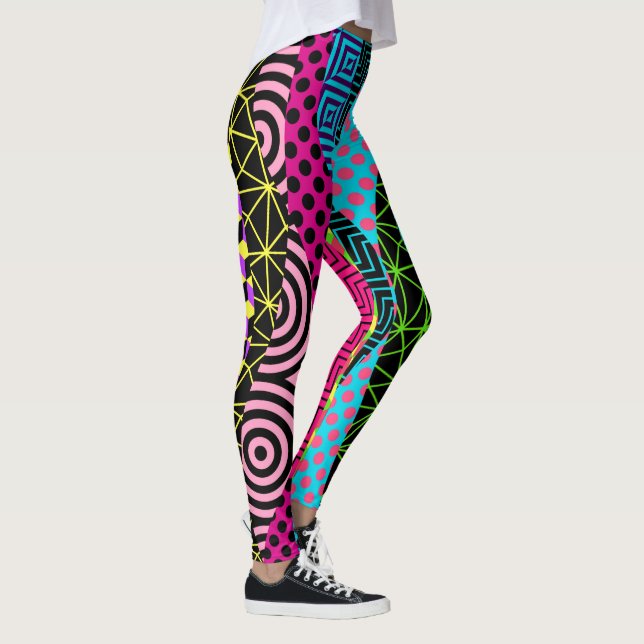 Fette Pattern Pop Fashion Leggings (Rechts)