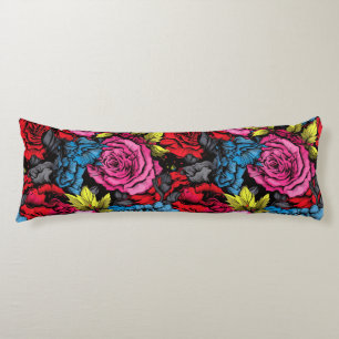 Fette Punk-Blumen-Body-Pillow Seitenschläferkissen