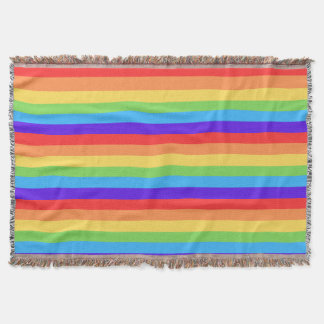 Fette Regenbogenstreifen Decke