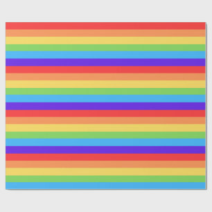 Fette Regenbogenstreifen Geschenkpapier