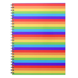Fette Regenbogenstreifen Notizblock