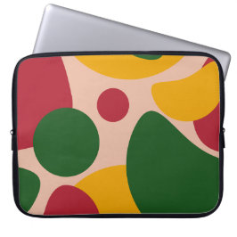 Fette Retro-Abstrakt-Formen-Muster Laptopschutzhülle