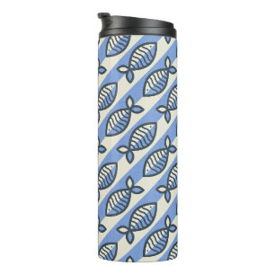 Fette Retro-Fischblume Kissen Kaffeetisch Tasse Ti