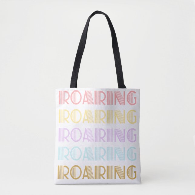 Fette Retro-Typografie Tasche (Vorderseite)