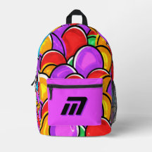 Fette Retro-Wellige Pop-Art-Tasche mit individuell