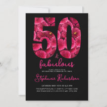 Fette rosa Blumenparty zum 50. und fantastischen G