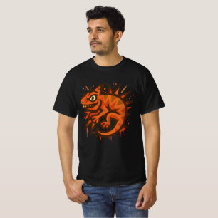 Fette Salamander-Illustration T-Shirt