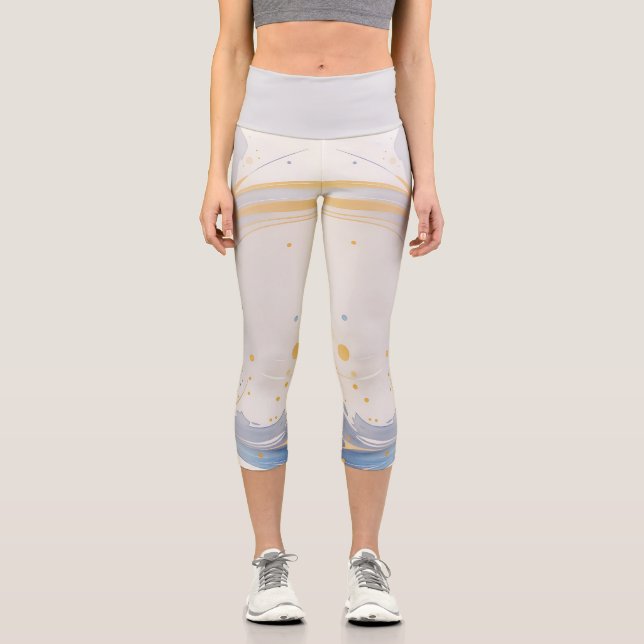 Fette Schlaganfälle Entdecken Sie die besten Leggi Capri Leggings (Vorderseite)