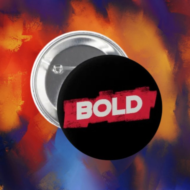 Fette Schrift-Taste – Rot und Weiß Button (Von Creator hochgeladen)