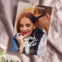 Fette Schrift weiße Überlagerung Foto Hochzeit