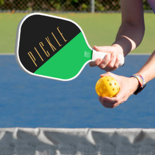 Fette schwarze grüne gelbe diagonale sportliche lu pickleball schläger