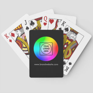 Fette schwarze Logo-Branding-Design-Poker-Karten Spielkarten