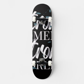 Fette schwarze und weiße abstrakte Typografie Benu Skateboard