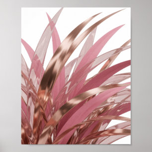 Fette Silber ABSTRACT ART Gestaltung v2 Poster