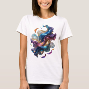 Fette Silber ABSTRACT ART Mode Druck v2 T-Shirt