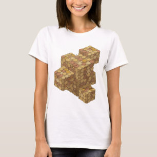 Fette Silber-MÜNZEN DES ERFOLGS Slogan Design T-Shirt