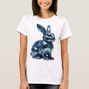 Fette silberne ABSTRACT ART Statement Design T-Shirt