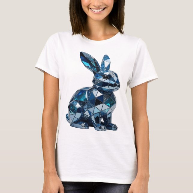 Fette silberne ABSTRACT ART Statement Design T-Shirt (Vorderseite)