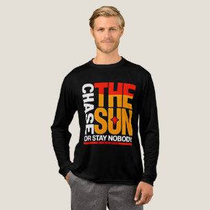 Fette Streetwear-Mode Jagd dem Sonnenuntergang nac Tri-Blend Shirt