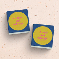 Fette Typografie Bright Pink Yellow Moderne Hochze