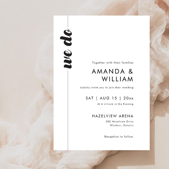 Fette Typografie Einladung zur Hochzeit (Von Creator hochgeladen)