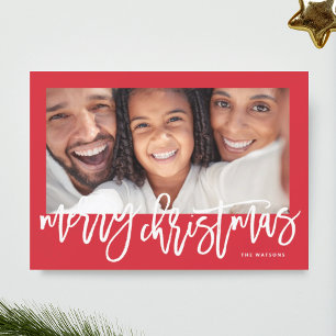 Fette Typografie Frohe Weihnachten Foto