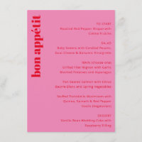 Fette Typografie Lebende rosa rote Hochzeit