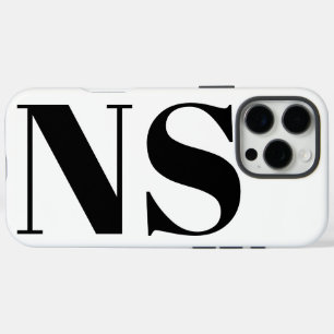 Fette Typografie Minimale Anfangsbuchstaben Monogr iPhone 16 Pro Max Hülle