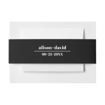 Fette Typografie schwarz minimalistische Hochzeit