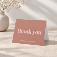 Fette Typografie Terrakotta Blush Moderne Geburtst
