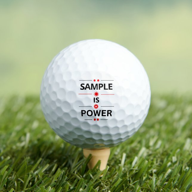 Fette Typografie Zitat Golfball (Insitu T-Shirt)