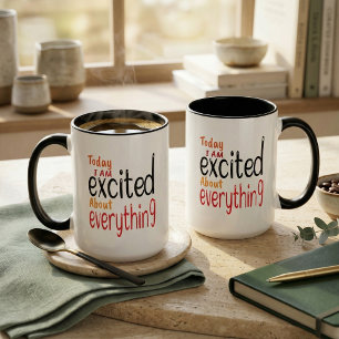 Fette typografische tägliche Motivationsbejahung Tasse