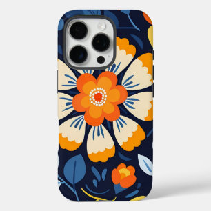 Fette Volkskunst-Blume iPhone 16 Pro Hülle