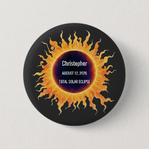 Fette Wasserfarbe Totale Sonnenfinsternis 2026 Nam Button