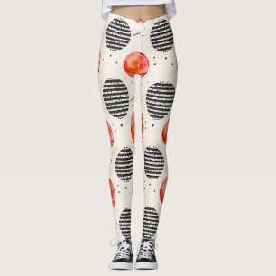 Fette Zitronenscheibenstreifen (5) Leggings