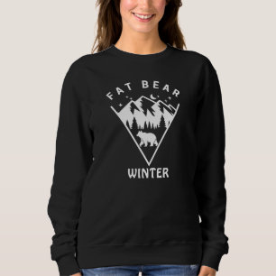 Fetter Bär Winter & Berge, Waldland, Lustig Sweatshirt
